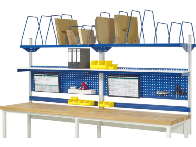 opbouwelement,v. werkbank,HxBxD 1130x3000x350mm,draagverm. 100kg,staal