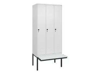 locker voor scheiding van kleding,HxBxD 2120x900x815mm,3vak - 1