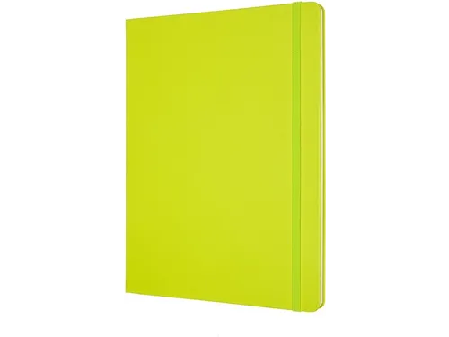 Notitieboek Moleskine XL 190x250mm lijn hard cover lemon green