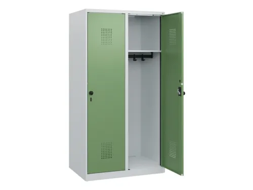 schoollocker,HxBxD 1530x800x500mm,2vak,vak B 400mm,draaigrendel