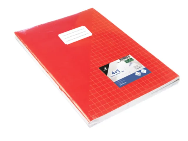 Schrift Kangaro A4 ruit 10mm 160 pagina's 60gr assorti pak à 5 stuks