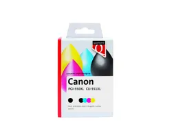 Inktcartridge Quantore Canon PGI-550XL CLI-551XL zwart + 4 kleuren