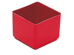 Inzetbak HxLxB 40x49x49mm Polystyreen Rood 50 stuks