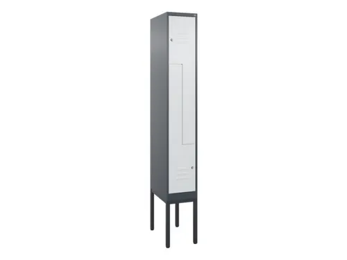 Z-garderobekast,HxBxD 2120x300x500mm,vak B 150/300mm,cil.-slot