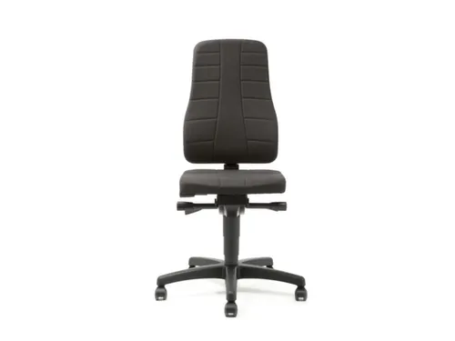 Werkstoel Ergoplus 40 Stof zwart 450-600mmx460x410-470mm wielen