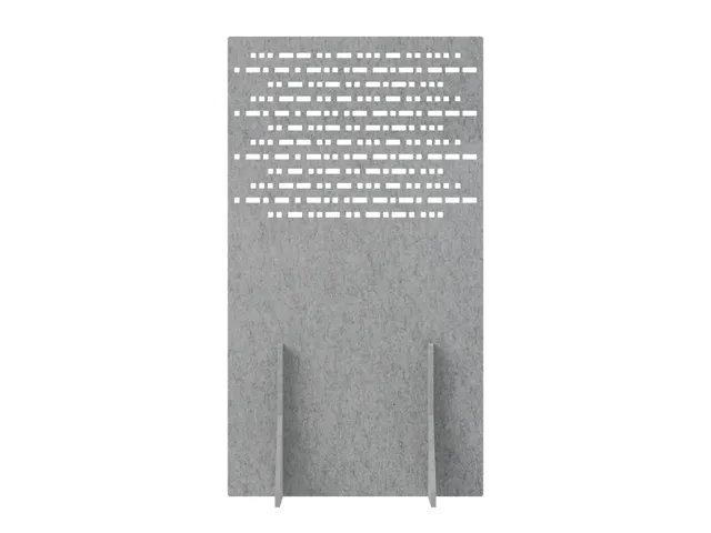 Akoestisch PET-vilt scheidingswand 100x180cm lichtgrijs