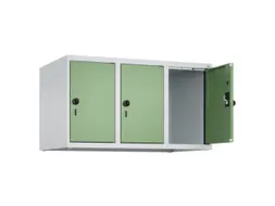 opzetkast,v. locker,3vak.,vak B 300mm,HxBxD 500x900x500mm,draaigrendel