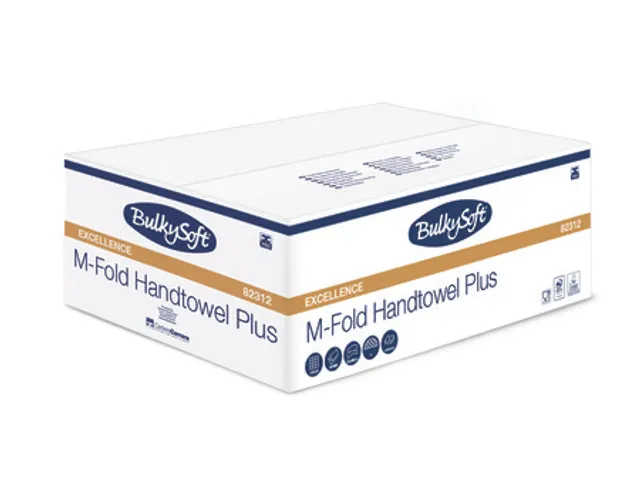BulkySoft Handdoekjes Multifold Cellulose 2laags 25x125 vel Eco