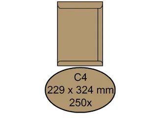 Envelop Quantore Akte C4 229x324mm 100gr Bruinkraft - 1