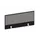 baliepaneel,v. bureau,aanbouw achter,B 1000mm,CC-zwart,BN8078-grijs