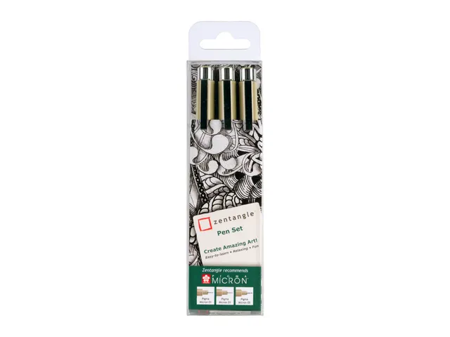 Kit dessin Sakura Zentangle noir set 3 stylos