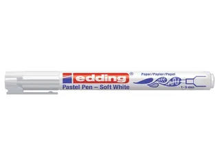 Viltstift edding 1500 soft wit - 1