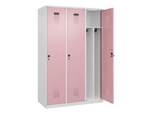 locker voor scheiding van kleding,HxBxD 1850x1200x500mm,3vak