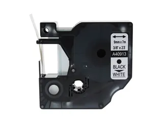 Labeltape Dymo Compatible 40913 D1 9mmx7m Zwart Op Wit - 1