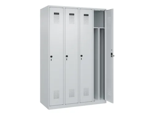 locker voor scheiding van kleding,HxBxD 1850x1200x500mm,4vak