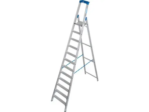 industriële ladder,eenzijdig,12treden m. R13-laag,treden met profiel