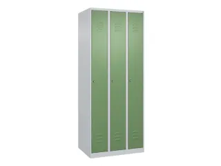 locker,HxBxD 1850x750x500mm,3vak,vak B 250mm,cil.-slot,staand op vloer - 1