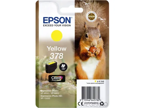 Inktcartridge Epson 378 T3784 geel