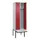 locker met bank,voor scheiding van kleding,HxBxD 2120x600x815mm,2vak