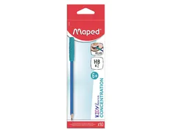Maped Kidy Learn Grafietpotloden HB met Kauwtopper Blauw Doos met 10 S