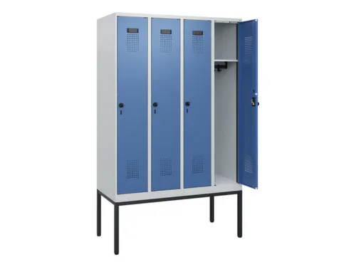 schoollocker,HxBxD 1950x1200x500mm,4vak,vak B 300mm,draaigrendel