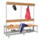 banc double,HxLxP 1600x2000x770mm,piètement RAL7035