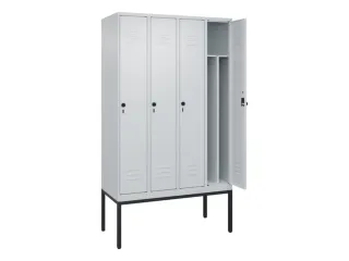 locker voor scheiding van kleding,HxBxD 2120x1200x500mm,4vak - 2