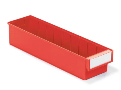 stellingbak,HxBxD 100x132x500mm,PP,rood