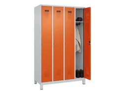 locker,HxBxD 1950x1200x500mm,4vak,vak B 300mm,cil.-slot,voeten
