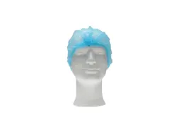 CMT pp non woven Haarnet baret blauw Clip Cap 49 cm maat M 1000 Stuks
