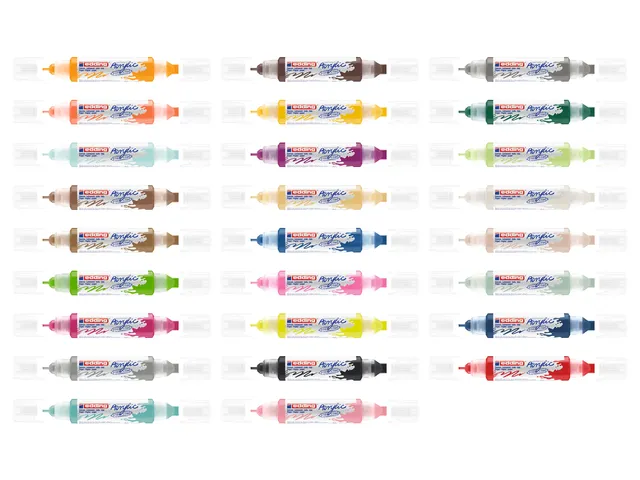 Acrylmarker edding e-5400 3D double liner geelgroen