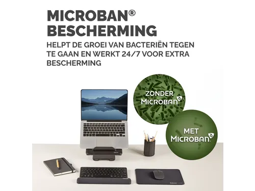 Polssteun Fellowes Breyta compact zwart 6x32cm