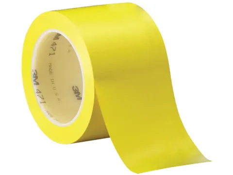 Vinyl tape 471, ft 50 mm x 33 m, geel