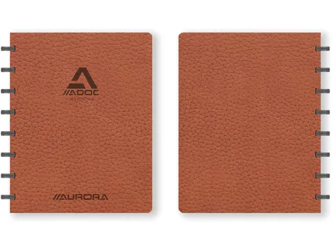 Business schrift A5 144 bladzijden geruit 5 mm bruin