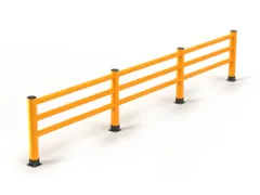 aanrijdbeschermingsplank,leuning,HxL 1100x6000mm,absorbeert botsingen