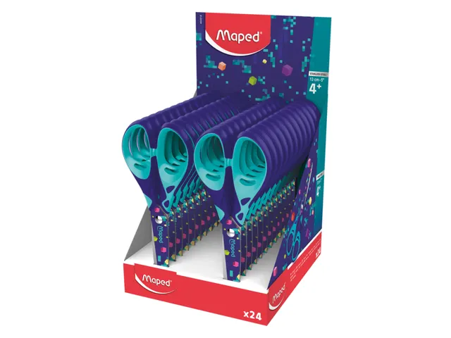 Schaar Maped Pixel Party 13cm display à 24 stuks