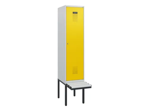 locker met bank,HxBxD 1950x400x815mm,1vak,vak B 400mm,cilinderslot