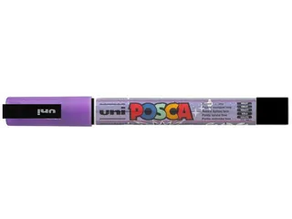 Verfstift Posca PC3M Fijne punt 0,9-1,3mm glitter paars - 2