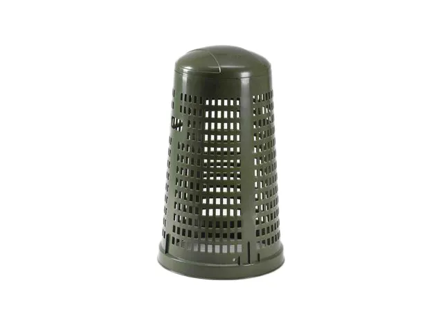 Geperforeerde Kunststof Afvalbak Ruff 110 Liter Groen 870mm H