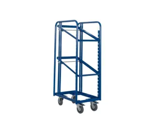 Bijzetwagen Euronorm Bakken 3 Etages Laadvlak 410x610mm 200kg - 2