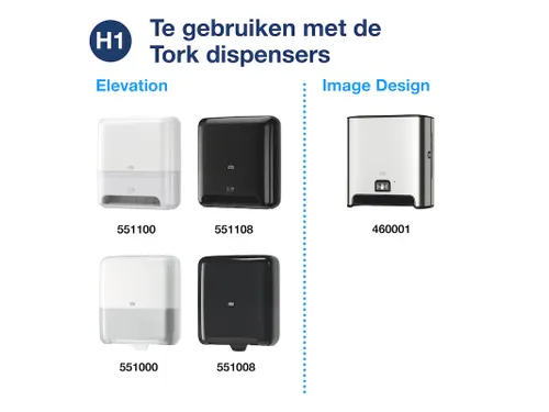 Tork 290016 H1 Matic Handdoekrol Premium 2-laags Wit 100m 6 rollen