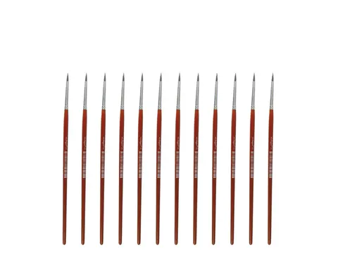 Penseel Kangaro Serie 120 rond Nr. 2 geitenhaar doos 12 stuks