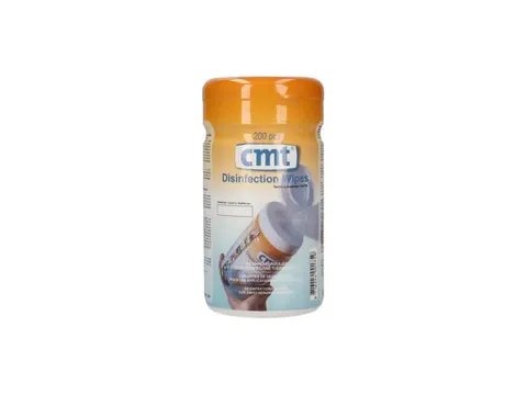 CMT disinfection wipes blauw 200 wipes/bus BE-NOTIF 14317