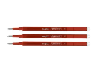 Gelschrijvervulling Online Magixx medium rood blister à 3 stuks - 3