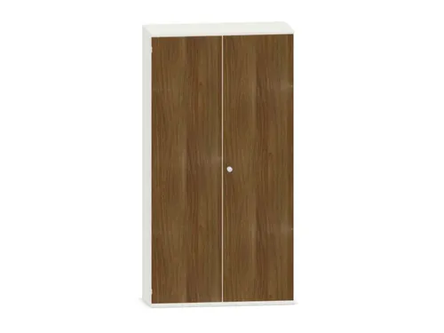 kantoorkast,HxBxD 1920x1000x430mm,decor romp wit,decor front noten