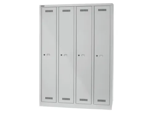 garderobekast,HxBxD 1700x1183x500mm,4vak,vak B 248mm,cil.-slot,