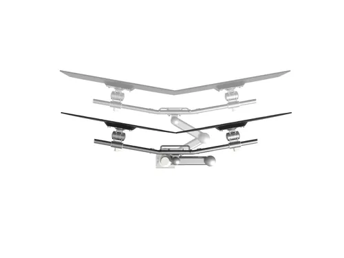 Viewmate monitorarm 2 Schermen Bureau 602 Zilver