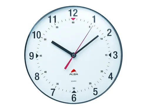Classic magnetische wandklok met een diameter van 25 cm.