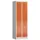 Dubbeldekse garderobekast 1800x590x500mm 2x2vak klink RAL7035 RAL3000