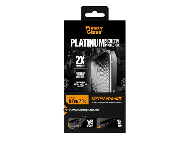 PanzerGlass Platinum Screen Protector iPhone 18 Pro | 17 Pro | Ultr